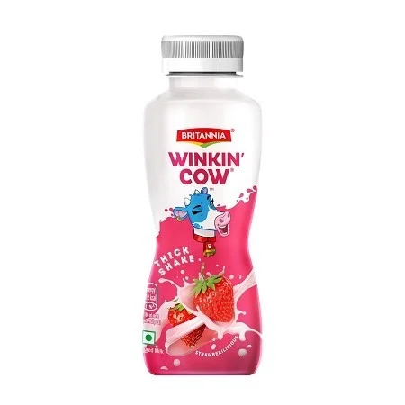 Britannia Winkin' Cow Strawberry Thick Shake