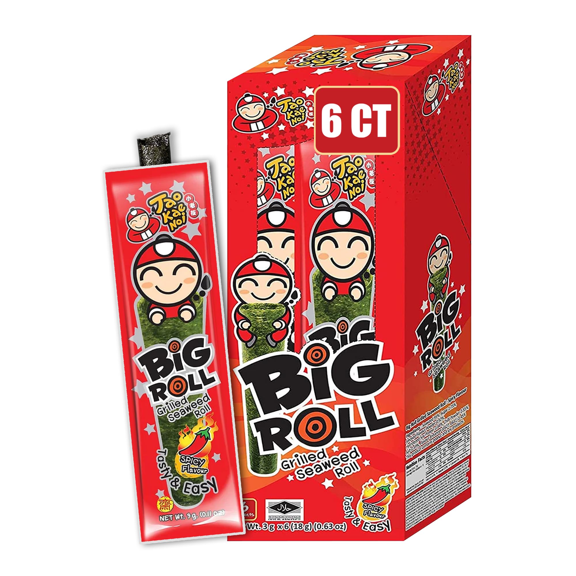 Tao Kae Noi Big Roll Grilled Seaweed Roll