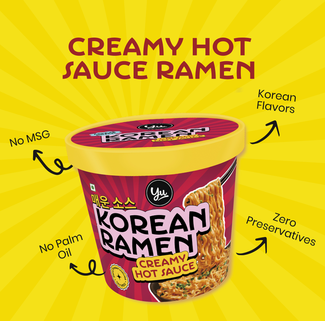 Yu Korean Ramen Creamy Hot Sauce Cup Noodles